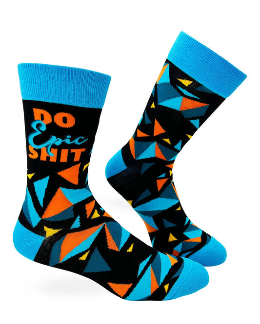 Fabdaz Fabdaz - Do Epic Shit Men's Novelty Crew Socks