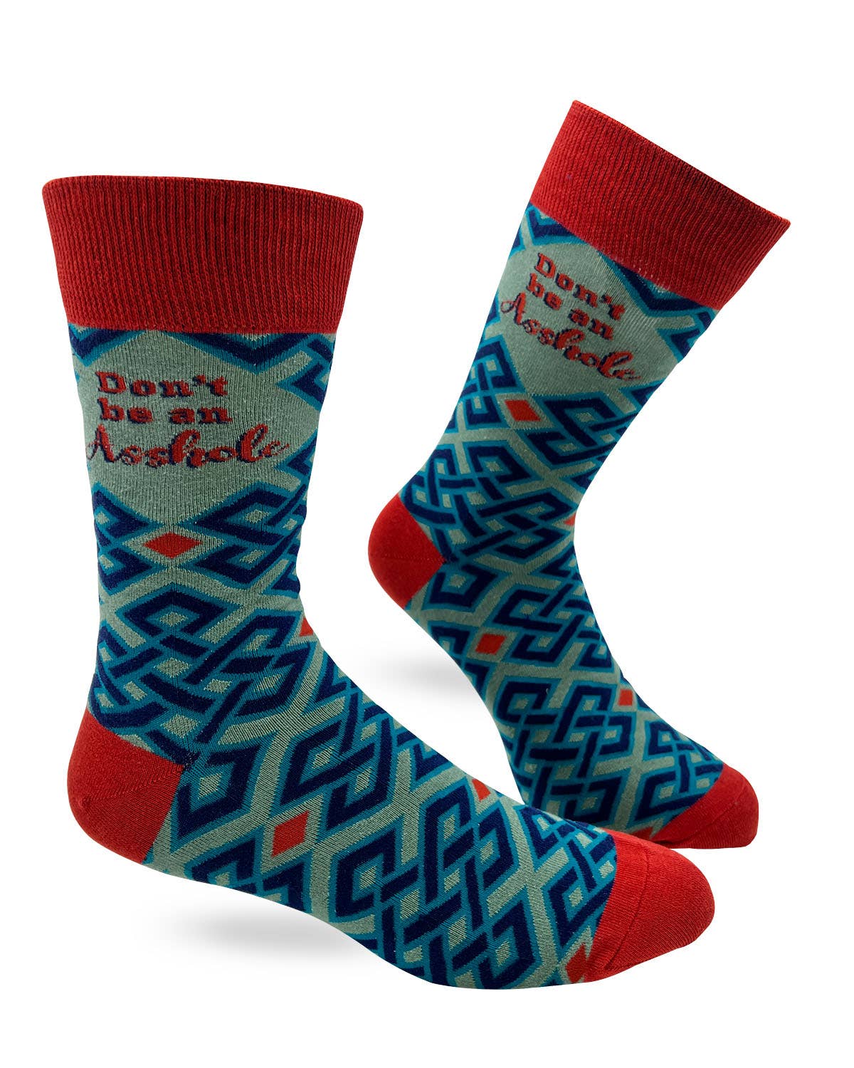 Fabdaz Fabdaz - Don't Be An Asshole Men's Novelty Crew Socks