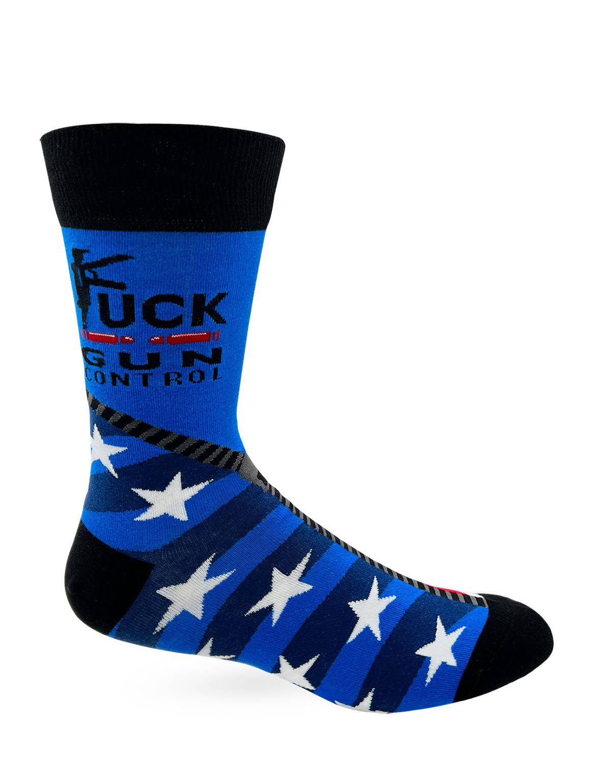 Fabdaz Fabdaz - F..k Gun Control Men's Novelty Crew Socks