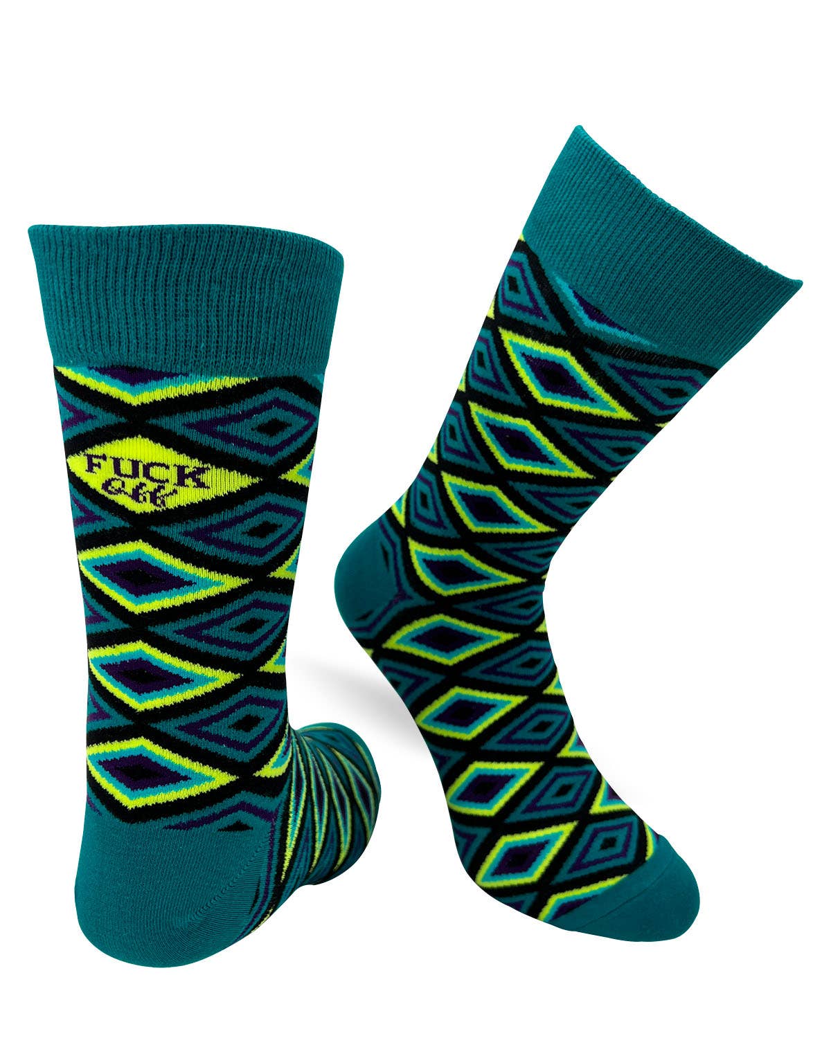 Fabdaz Fabdaz - F..k Off Men's Novelty Crew Socks