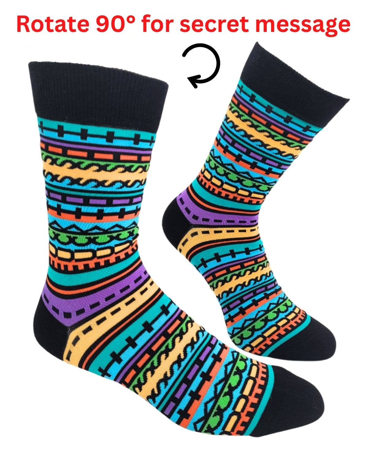 Fabdaz Fabdaz - Fuck This Shit - Sideways Secret Message - Men's Socks
