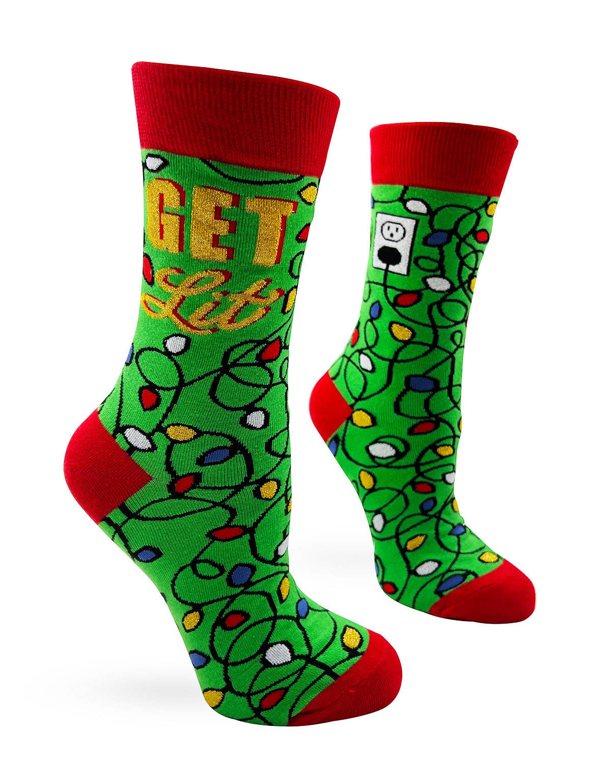 Fabdaz Fabdaz - Get Lit Women's Novelty Crew Socks