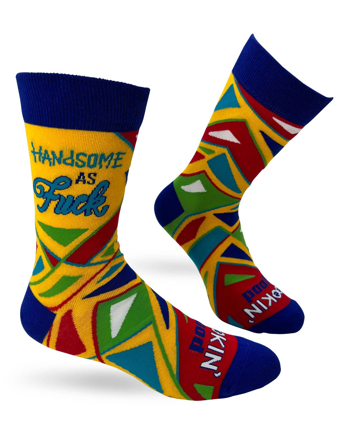 Fabdaz Fabdaz - Handsome As F..k Lookin' Good Men's Novelty Crew Socks