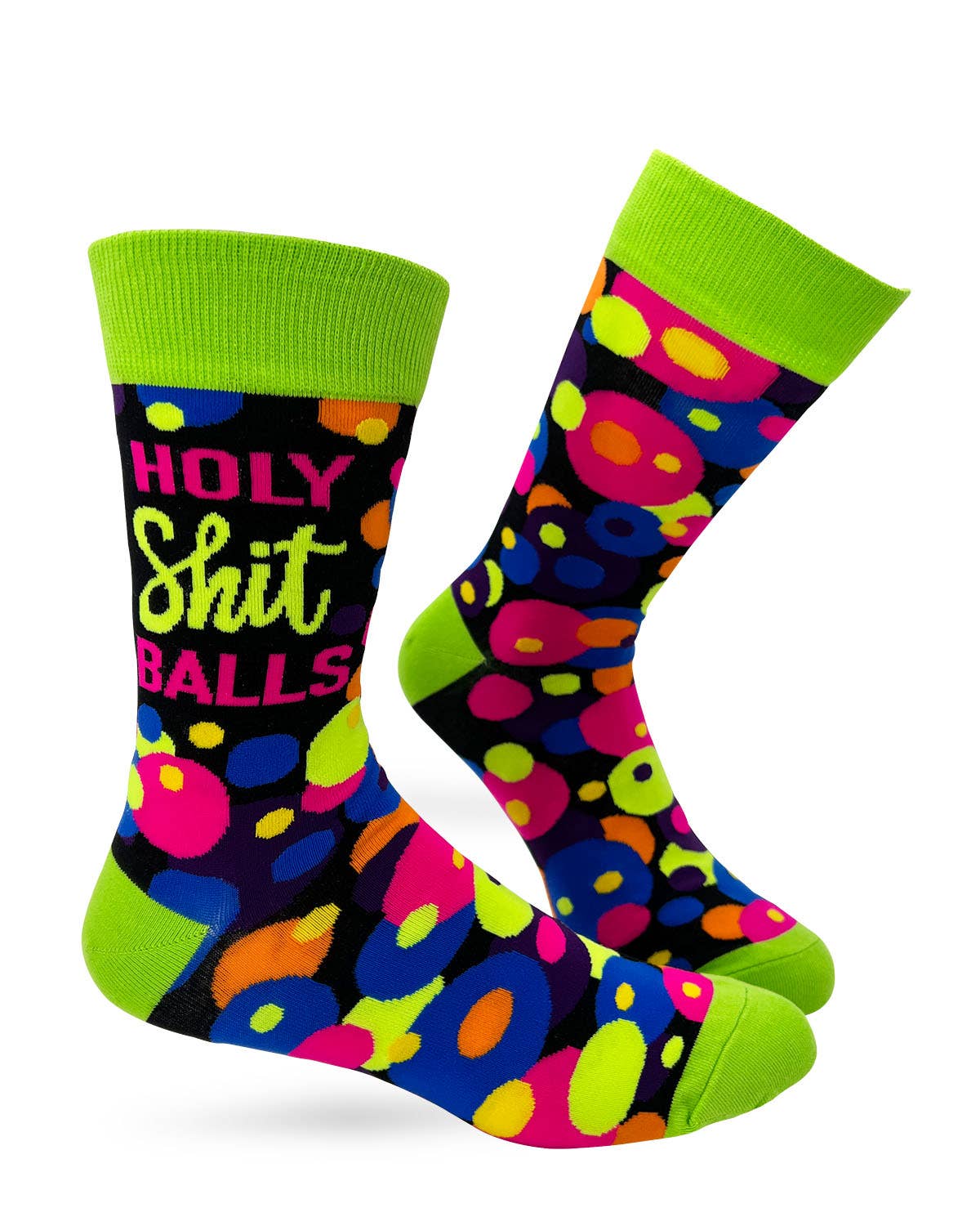 Fabdaz Fabdaz - Holy Shit Balls Men's Novelty Crew Socks