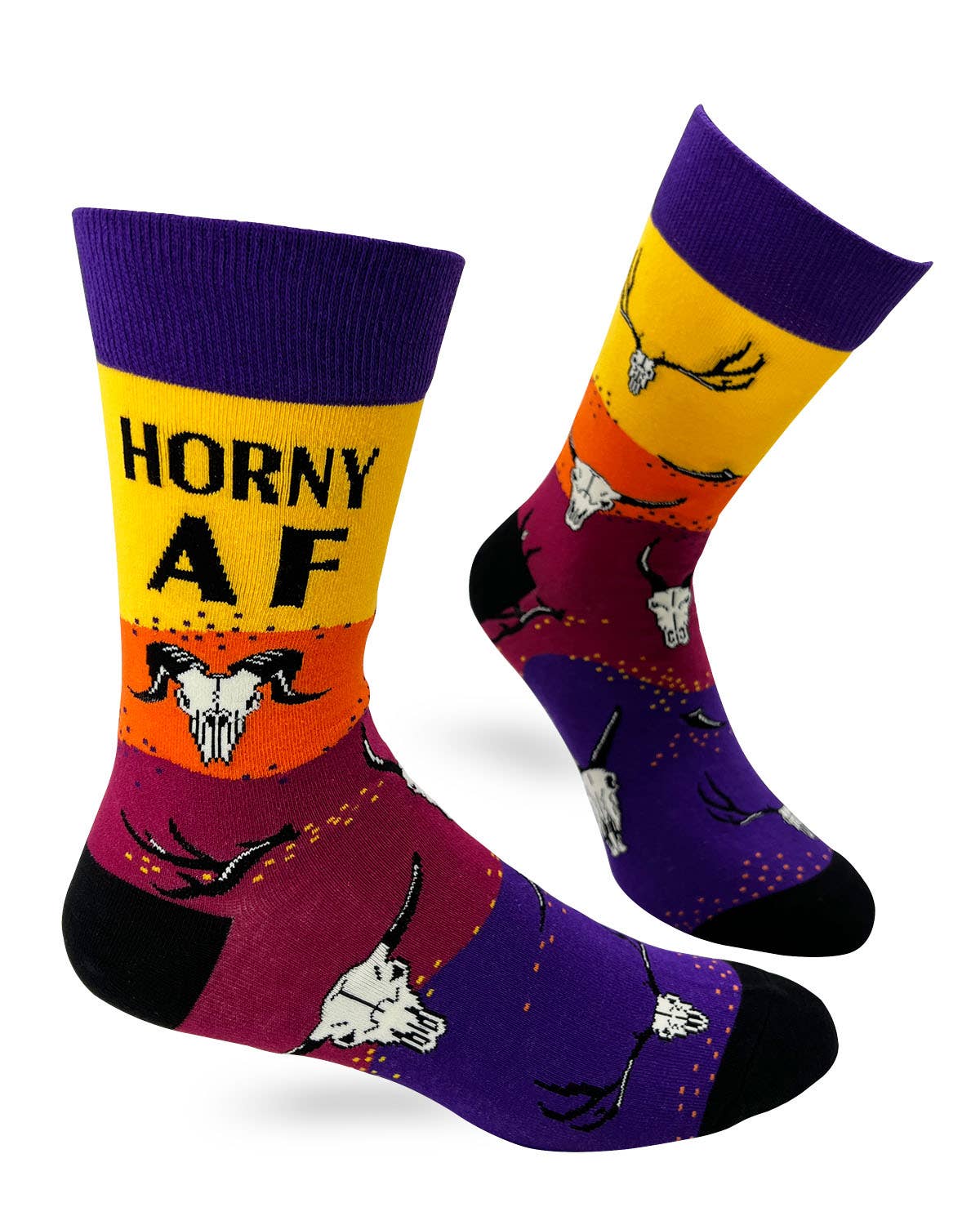 Fabdaz Fabdaz - Horny AF Men's Novelty Crew Socks