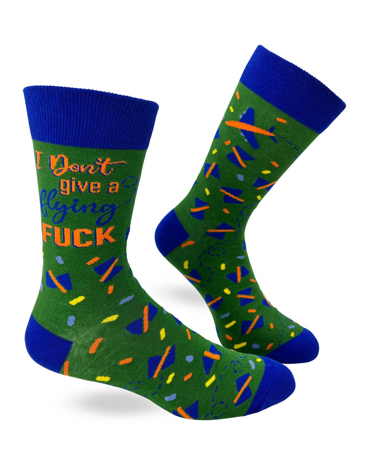 Fabdaz Fabdaz - I Don't Give a Flying F..k Men's Novelty Crew Socks