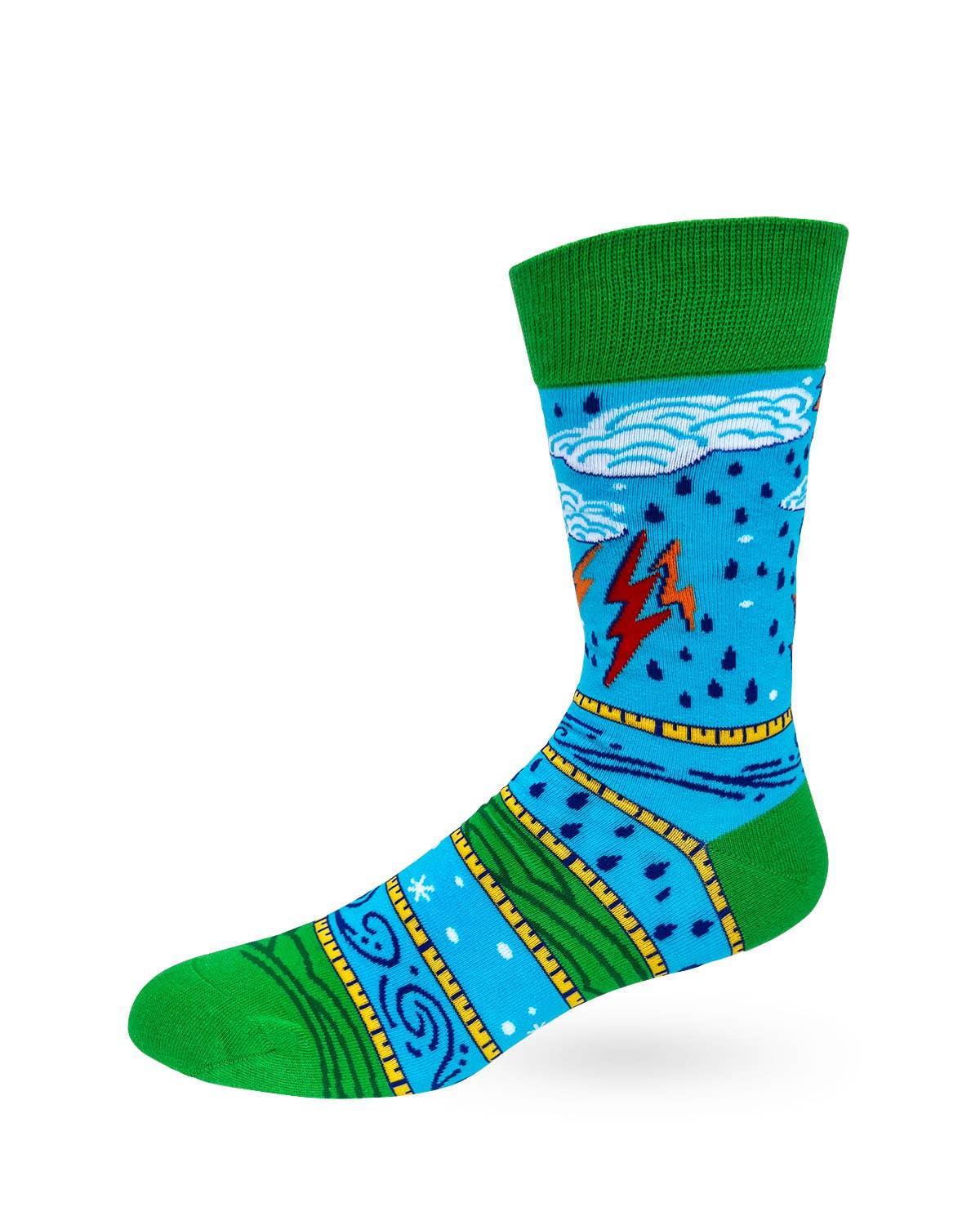 Fabdaz Fabdaz - I'm No Weatherman But You Can Expect A Few Inches Tonight Men's Novelty Crew Socks