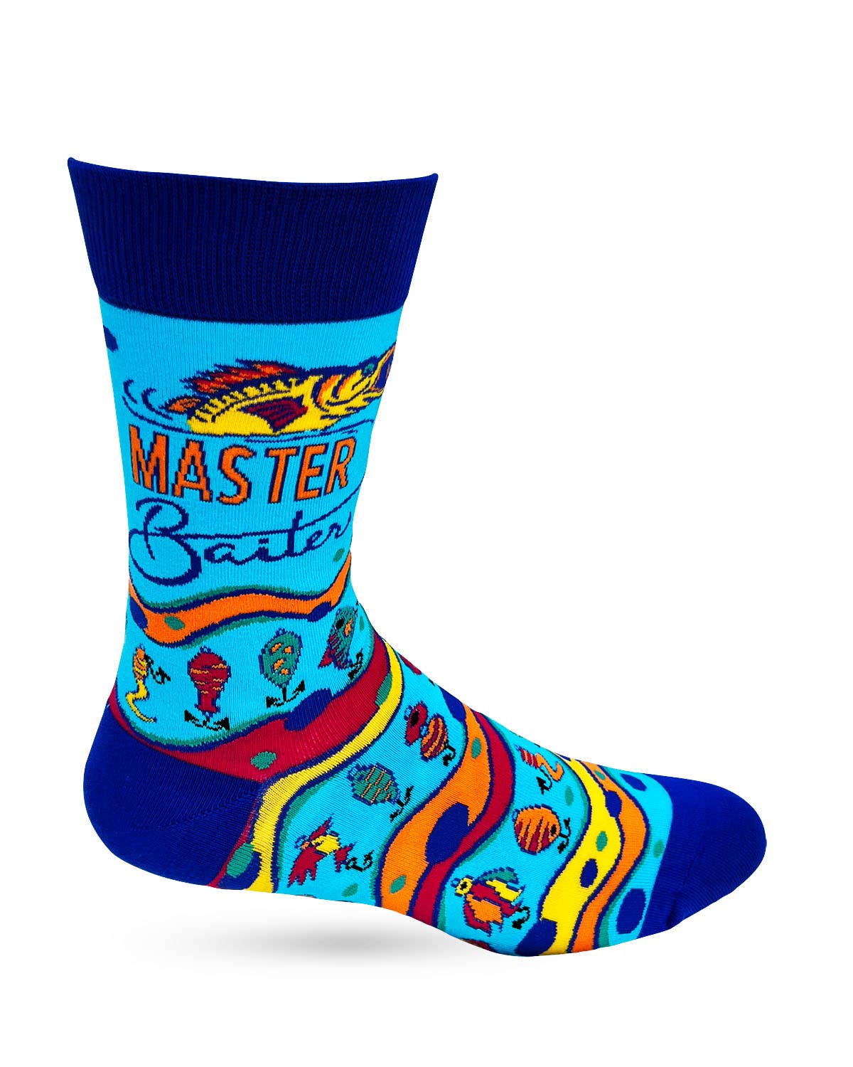 Fabdaz Fabdaz - Master Baiter Men's Novelty Crew Socks