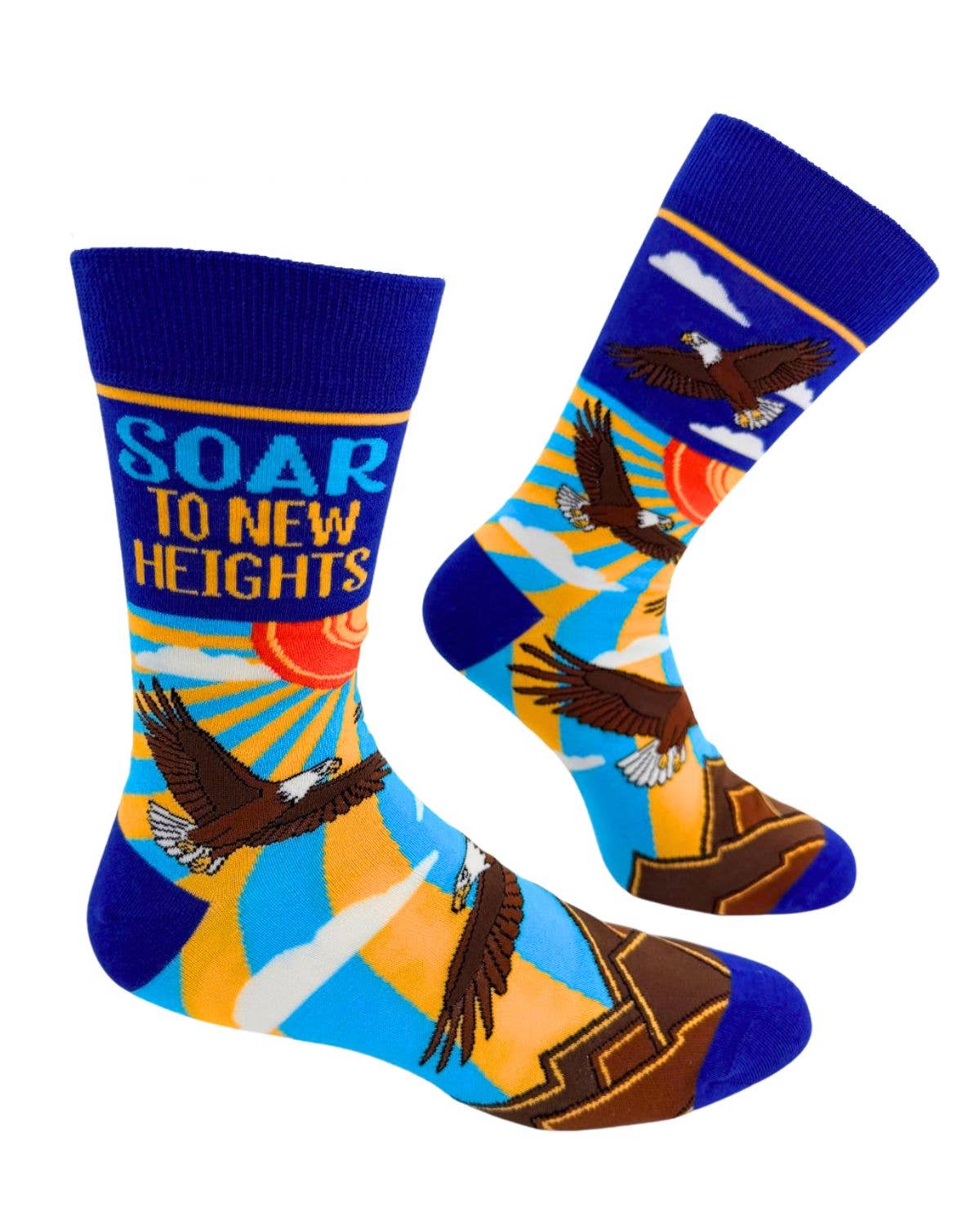 Fabdaz Fabdaz - Soar To New Heights Men's Novelty Crew Socks