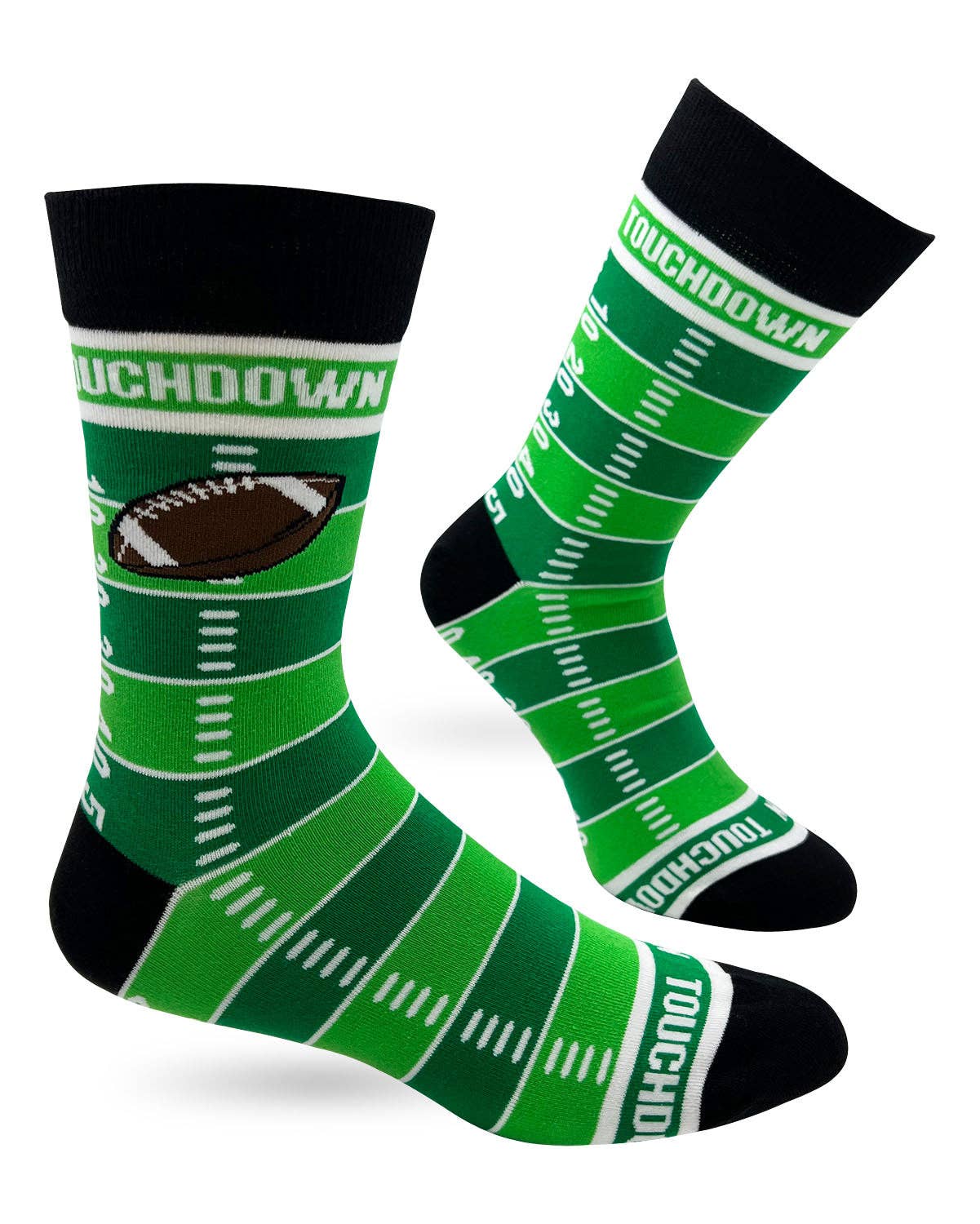 Fabdaz Fabdaz - Touchdown Men's Novelty Crew Socks Featuring American Football Field