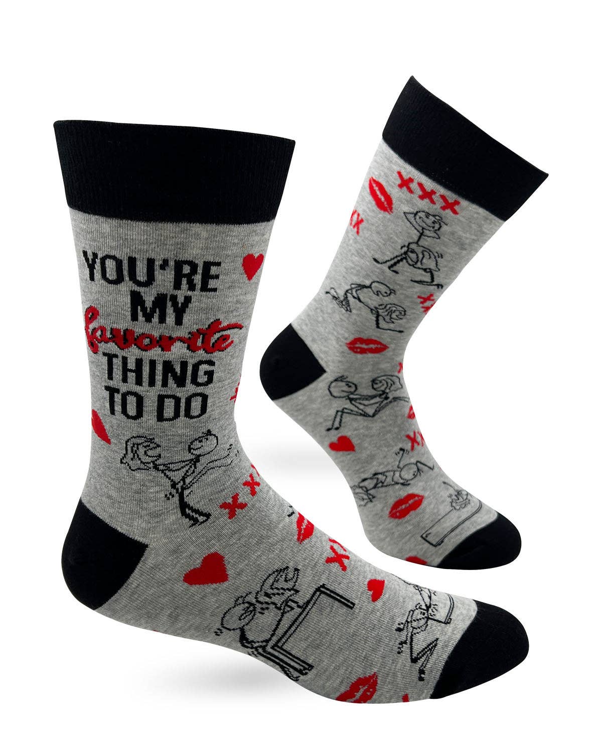 Fabdaz Fabdaz - You're My Favorite Thing To Do Men's Novelty Crew Socks