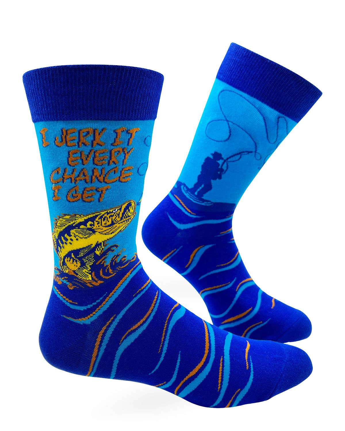 Fabdaz I Jerk It Every Chance I Get Men's Novelty Crew Socks