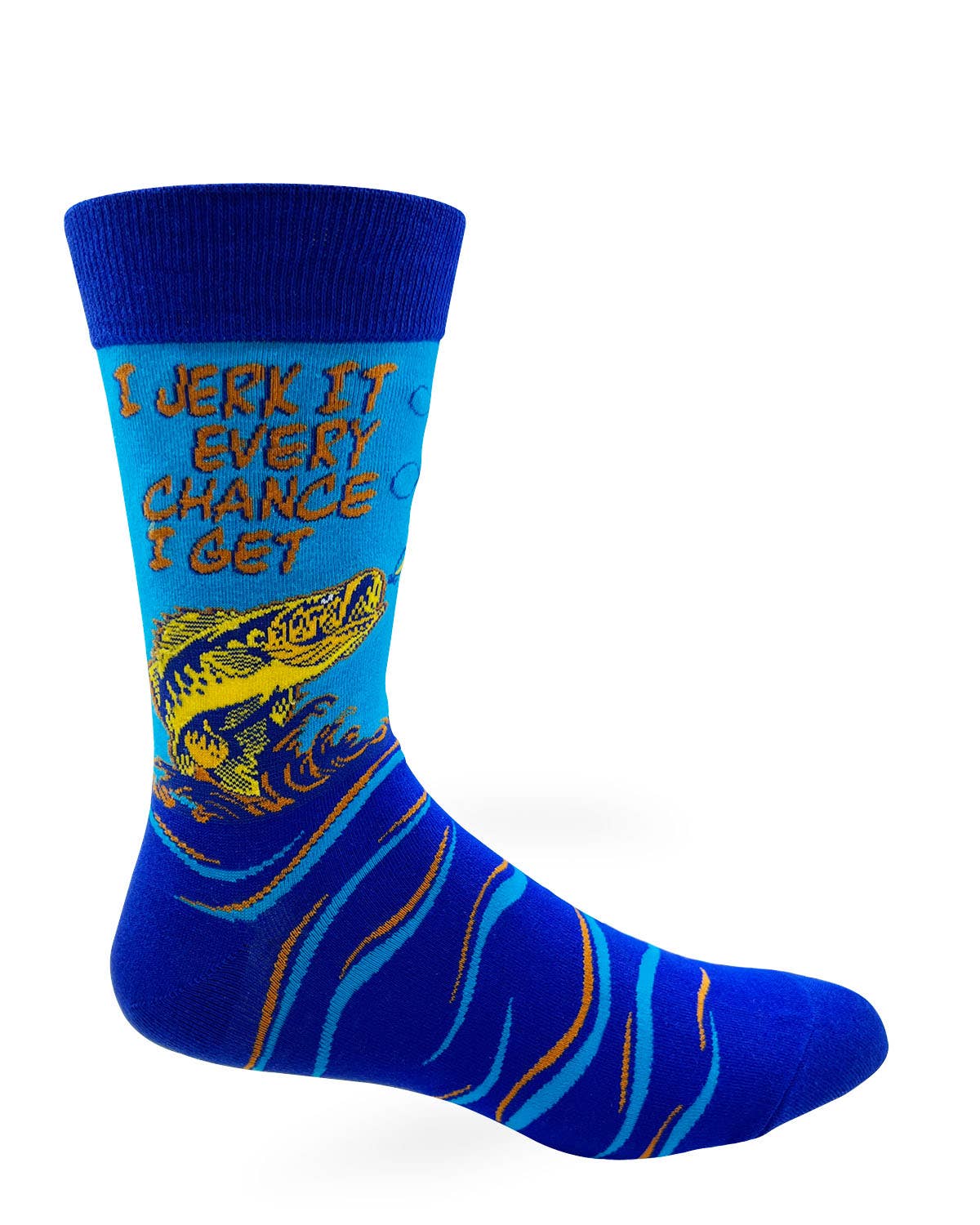 Fabdaz I Jerk It Every Chance I Get Men's Novelty Crew Socks