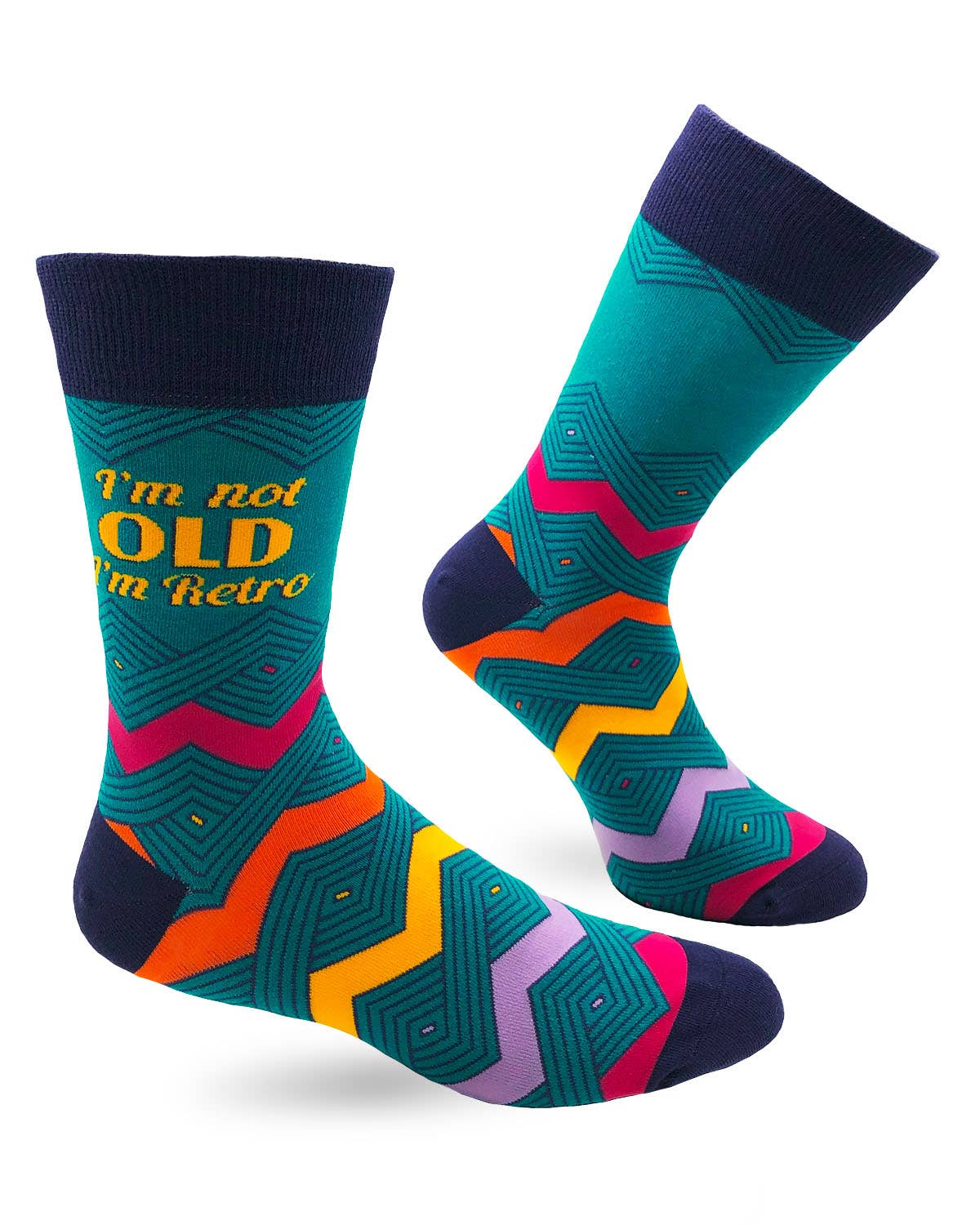 Fabdaz I'm Not Old I'm Retro Men's Novelty Crew Socks