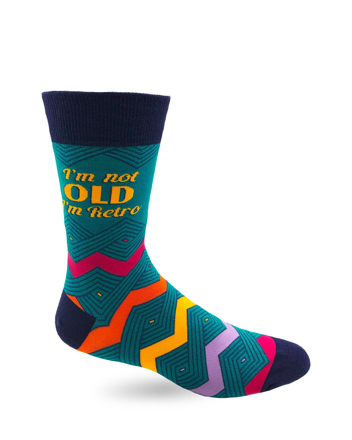 Fabdaz I'm Not Old I'm Retro Men's Novelty Crew Socks