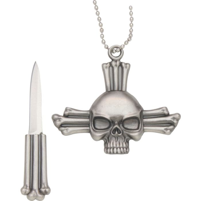 Fantasy Master Necklace Knife Skull Neck Knife