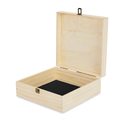 MakerFlo - Wood Memory Boxes, Large: Ebony (Black) / Singles