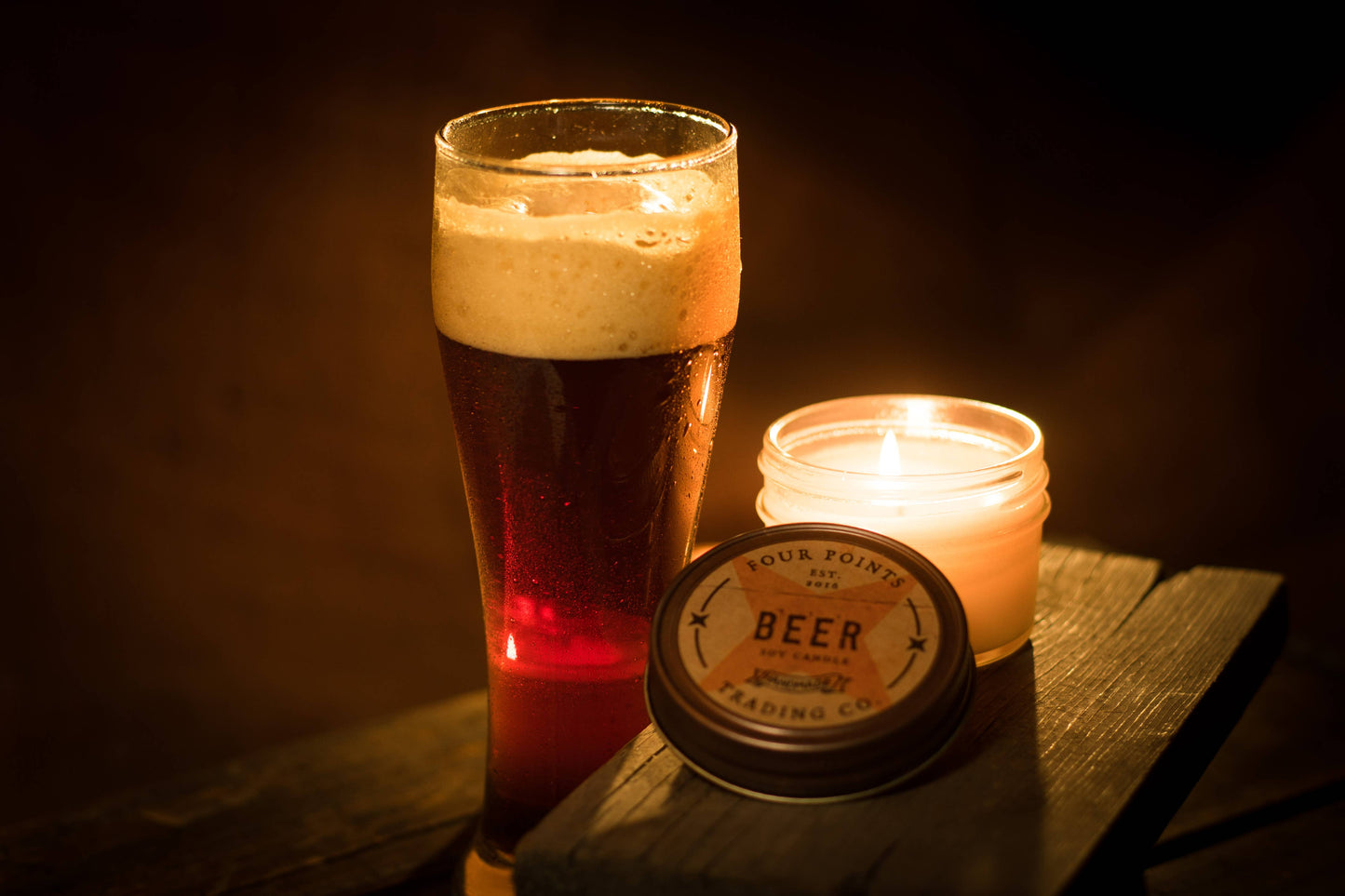 Four Points Trading Co Four Points Trading Co - Beer 4 oz Soy Candle