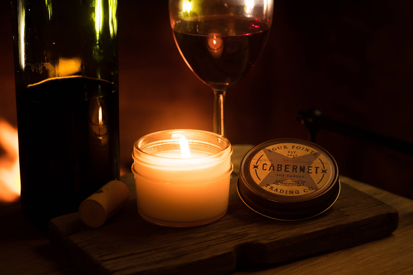 Four Points Trading Co Four Points Trading Co - Cabernet 4 oz Soy Candle