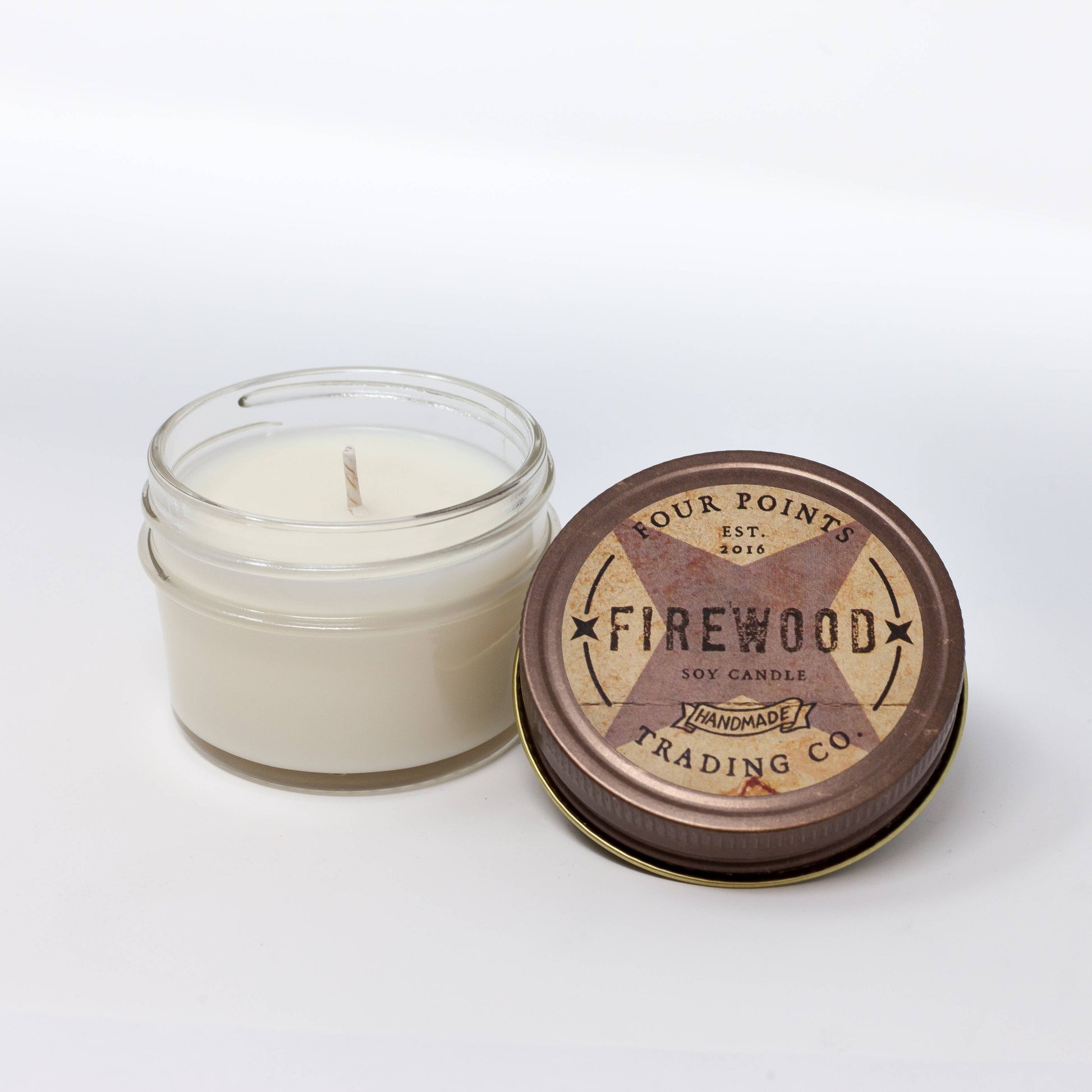 Four Points Trading Co Four Points Trading Co - Firewood 4 oz Soy Candle