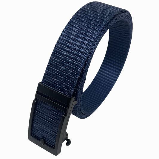 Funky Junque Funky Junque - Nylon Ratchet Belt - Navy: Medium (Pant Size 33"-37")