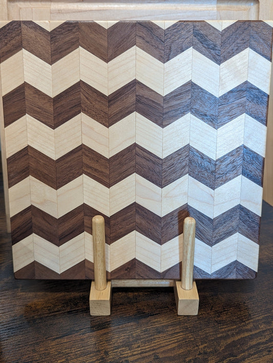 Gary Keisel Cheese Board CHEVRON - Handmade Cheese Board