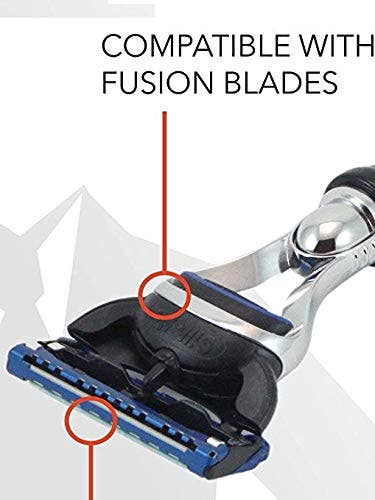 GBS GBS - Fusion Compatible Razor with Case and Blade: Black