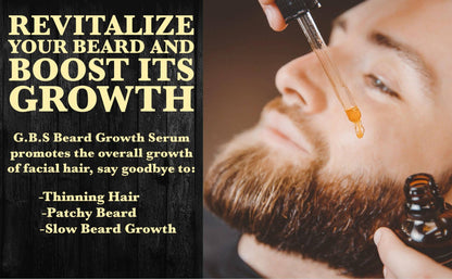 GBS GBS - G.B.S Beard Natural Hair Growth Serum with Biotin 1 oz