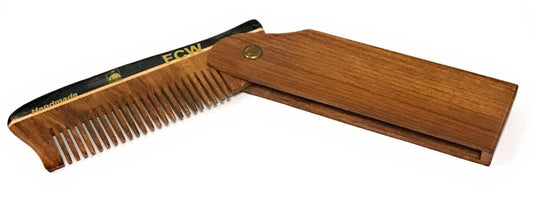 GBS GBS - GBS FCW Wood Folding Beard Comb