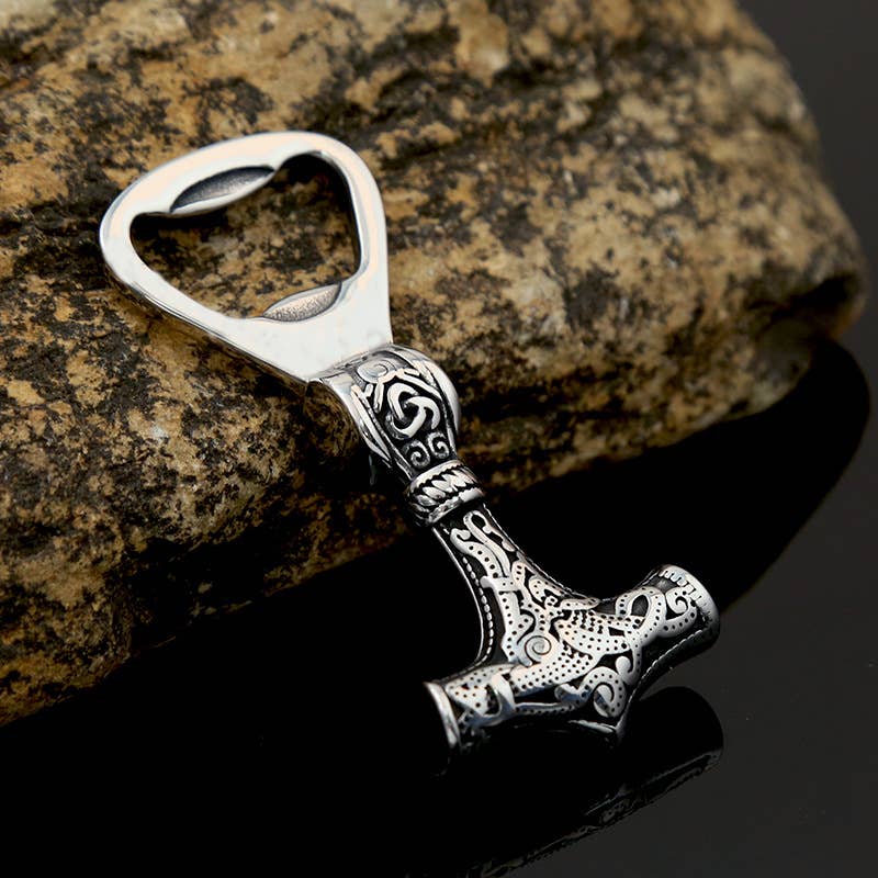 Gemcohub Gemcohub - Creative Retro Viking Thor's Hammer Beer Bottle Opener