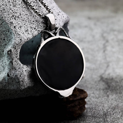 Gemcohub Necklace Nordic Retro Gothic Magic Mirror Necklace: Big