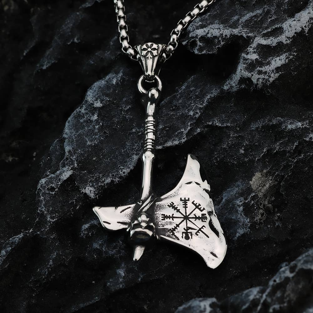 Gemcohub Necklace Viking Axe Pendant Necklace