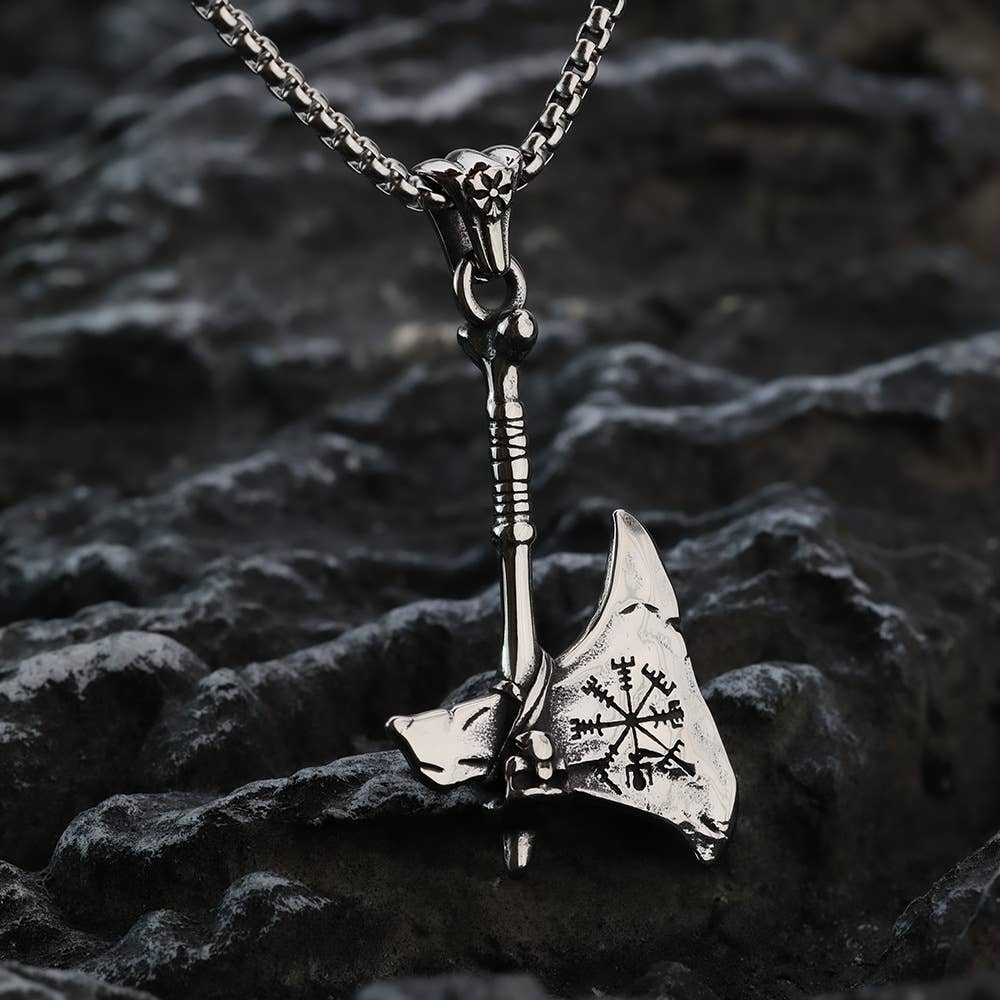 Gemcohub Necklace Viking Axe Pendant Necklace