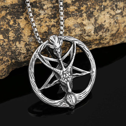 Gemcohub Necklace Viking Style Goat Head Skull Necklace