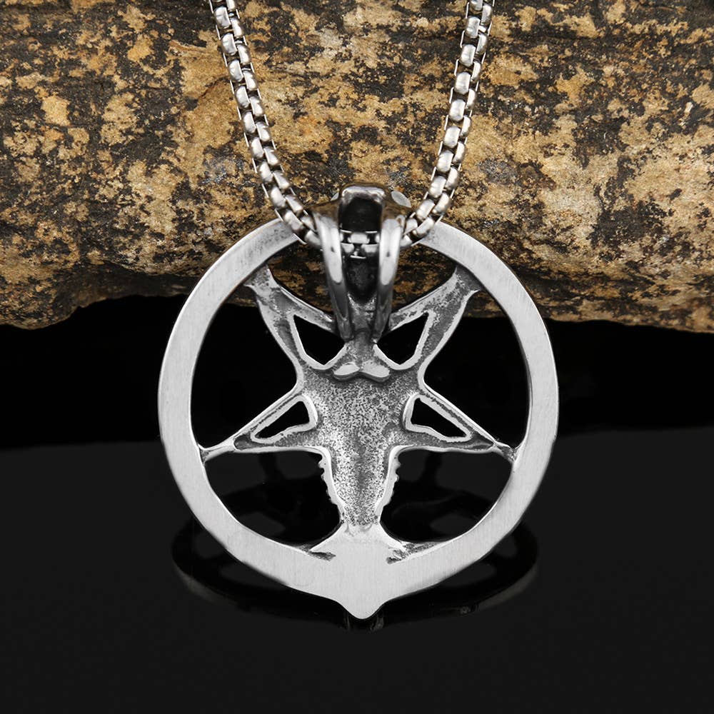 Gemcohub Necklace Viking Style Goat Head Skull Necklace