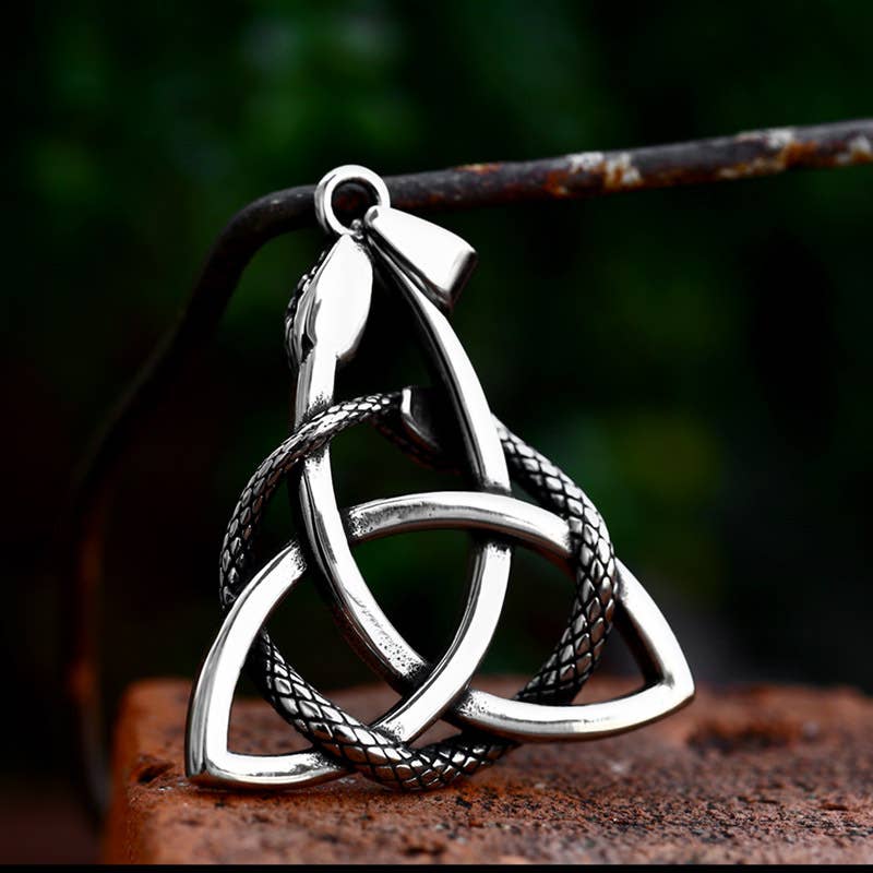 Gemcohub Necklace Vintage Viking Celtic Knot Snake Necklace