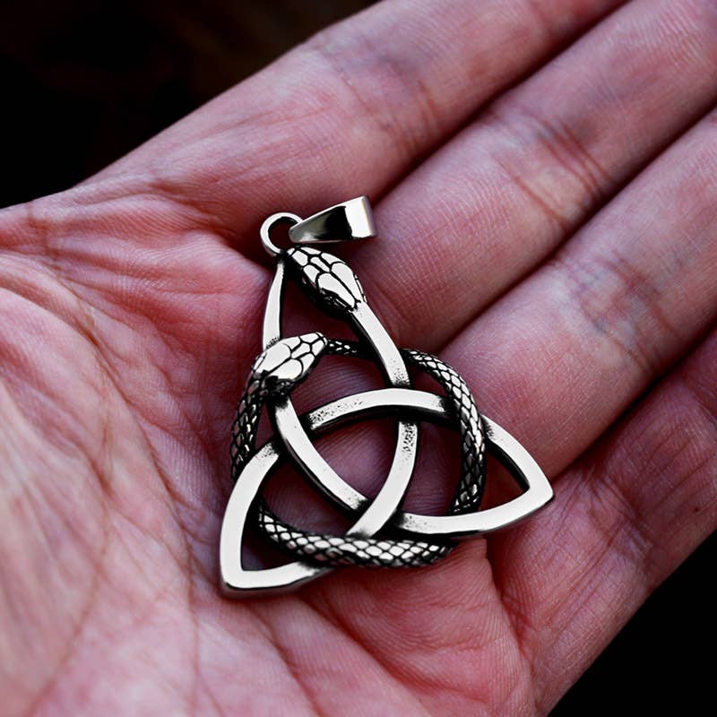 Gemcohub Necklace Vintage Viking Celtic Knot Snake Necklace
