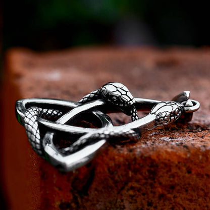 Gemcohub Necklace Vintage Viking Celtic Knot Snake Necklace