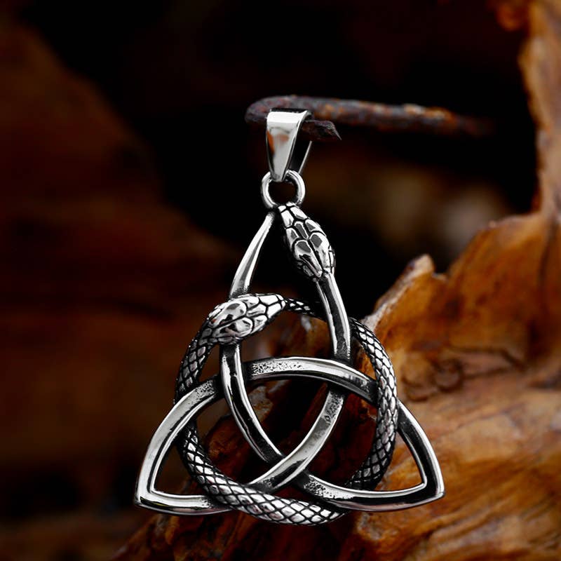 Gemcohub Necklace Vintage Viking Celtic Knot Snake Necklace