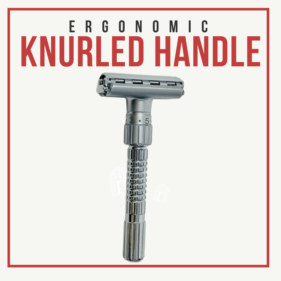 GENTS FINE GROOMING PRODUCTS GENTS FINE GROOMING PRODUCTS - Butterfly Adjustable Heavy Duty Razor Double Edge W/ 10 Blad
