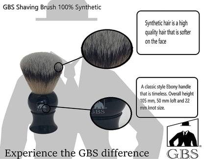 GENTS FINE GROOMING PRODUCTS GENTS FINE GROOMING PRODUCTS - G.B.S Black Luxury Shaving Kit - Wood Straight Razor Black