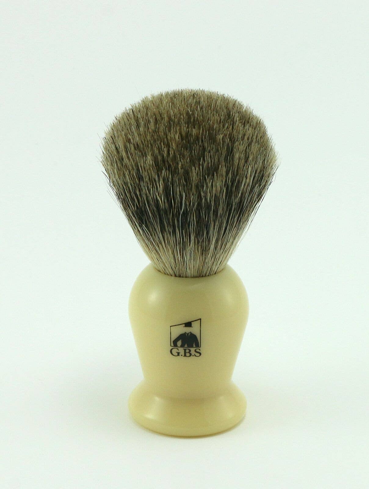 GENTS FINE GROOMING PRODUCTS GENTS FINE GROOMING PRODUCTS - GBS Shaving Brush Badger Hair Resin Handle Ivory 21 mm knot