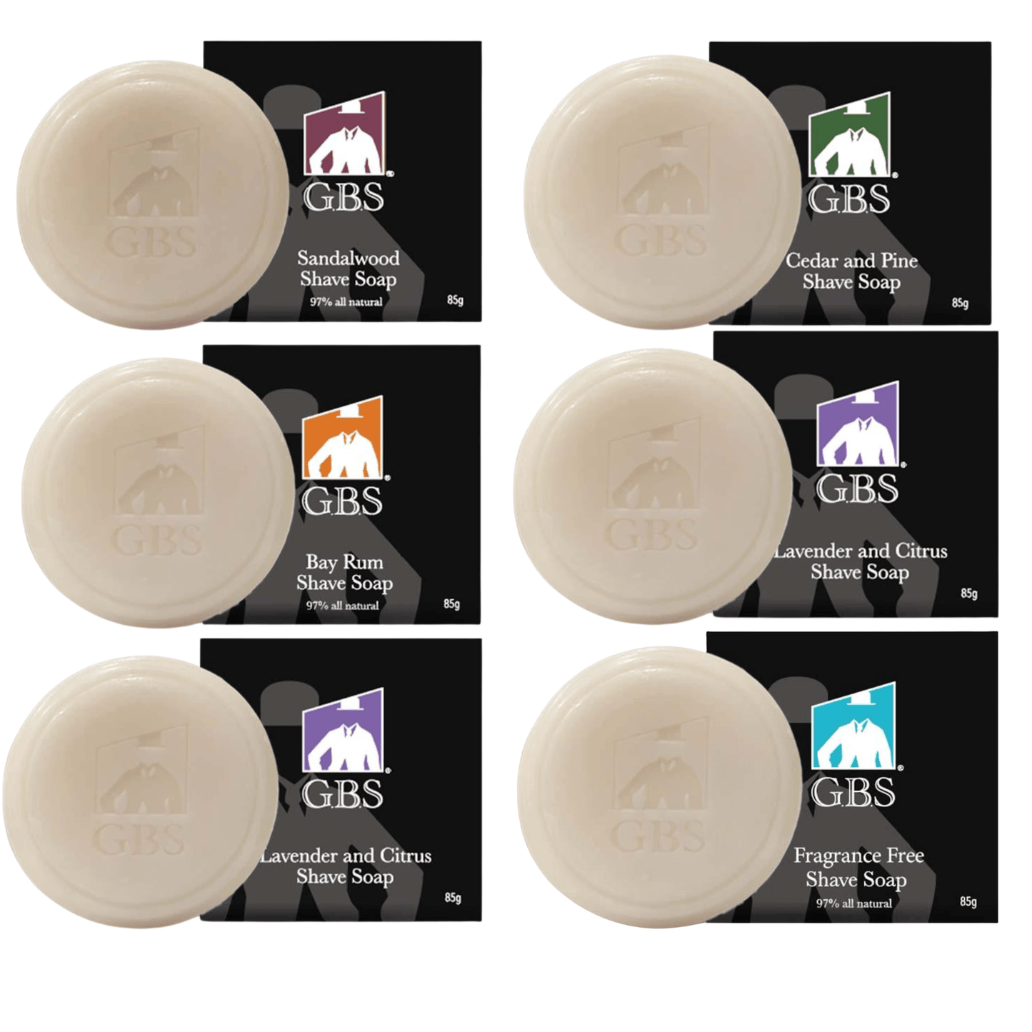 GENTS FINE GROOMING PRODUCTS GENTS FINE GROOMING PRODUCTS - GBS Shaving Soaps 85 g   With or with out Shaving Brush: Ocean Driftwood