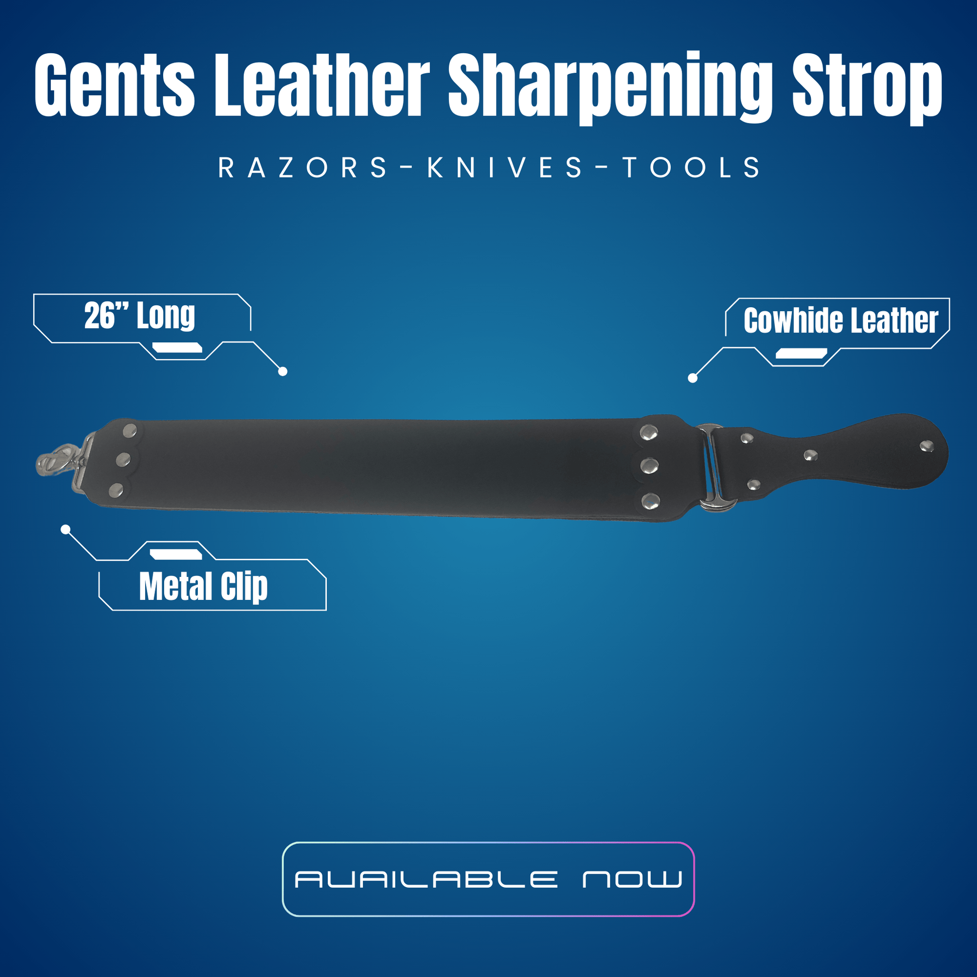 GENTS FINE GROOMING PRODUCTS GENTS FINE GROOMING PRODUCTS - GENTS 26" Black and Maroon Razor Sharpening Shaving Strop