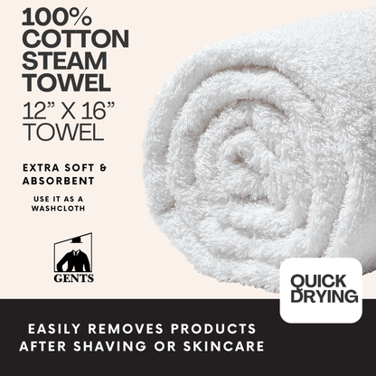 GENTS FINE GROOMING PRODUCTS GENTS FINE GROOMING PRODUCTS - GENTS  Barbershop Steam Towel – 100% Cotton 1 towel