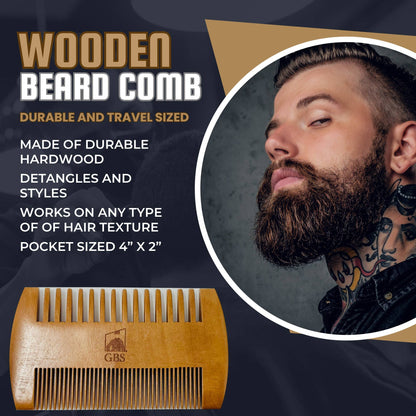 GENTS FINE GROOMING PRODUCTS GENTS FINE GROOMING PRODUCTS - GENTS Beard Care Kit for Men with Faux Leather Travel Bag