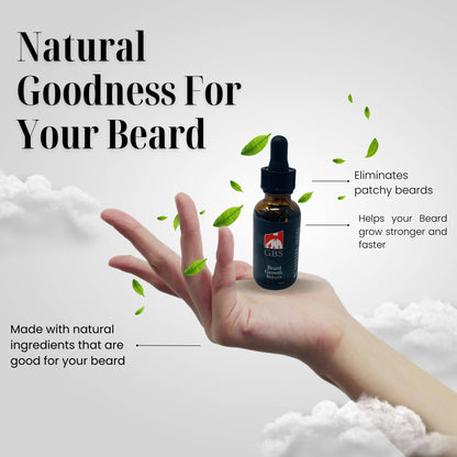 GENTS FINE GROOMING PRODUCTS GENTS FINE GROOMING PRODUCTS - GENTS Beard Care Kit for Men with Faux Leather Travel Bag