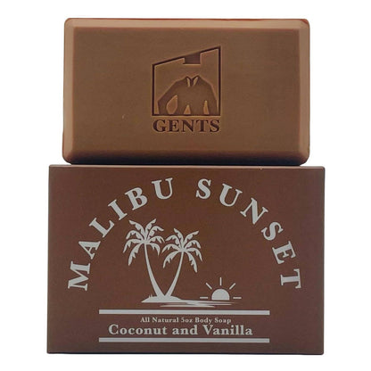 GENTS FINE GROOMING PRODUCTS GENTS FINE GROOMING PRODUCTS - GENTS Body Soaps 5 oz All Natural 5 DIFFERENT SCENTS: Malibu Sunset ( Coconut & Vanilla)