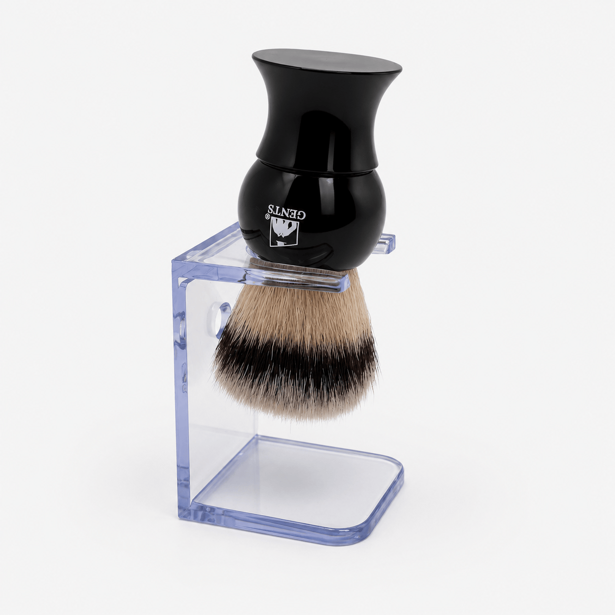 GENTS FINE GROOMING PRODUCTS GENTS FINE GROOMING PRODUCTS - GENTS Classic Shaving Brush Stands – Black, Clear, Ivory: Black