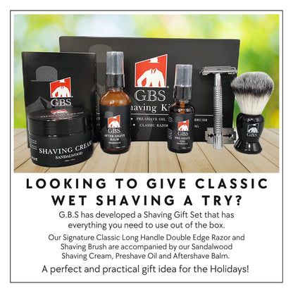GENTS FINE GROOMING PRODUCTS GENTS FINE GROOMING PRODUCTS - GENTS Men’s Shaving Kit with Faux Leather Travel Bag